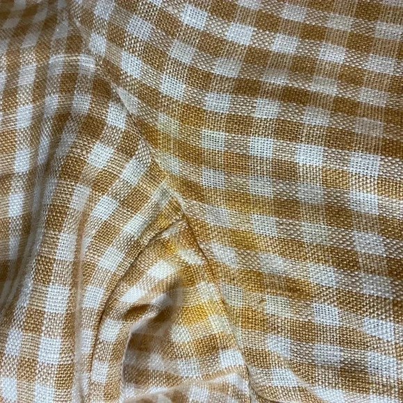 MADEWELL | Oversized Linen Dorset Blazer in Gingham Check Plaid Size M - Picture 13 of 13